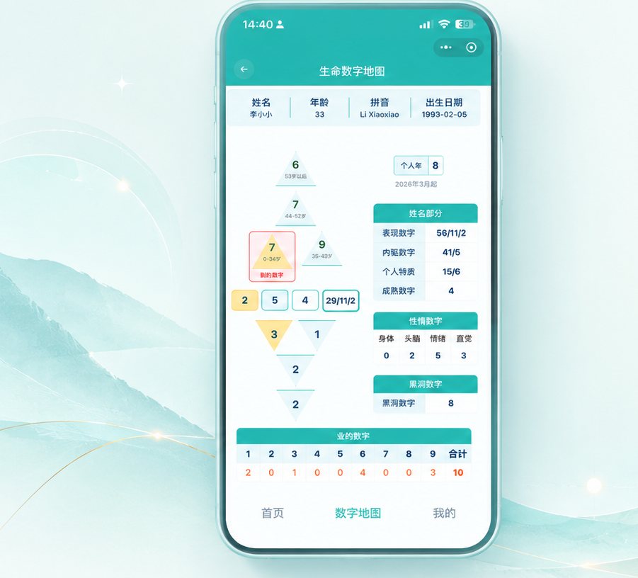 曼格拉生命数字小程序